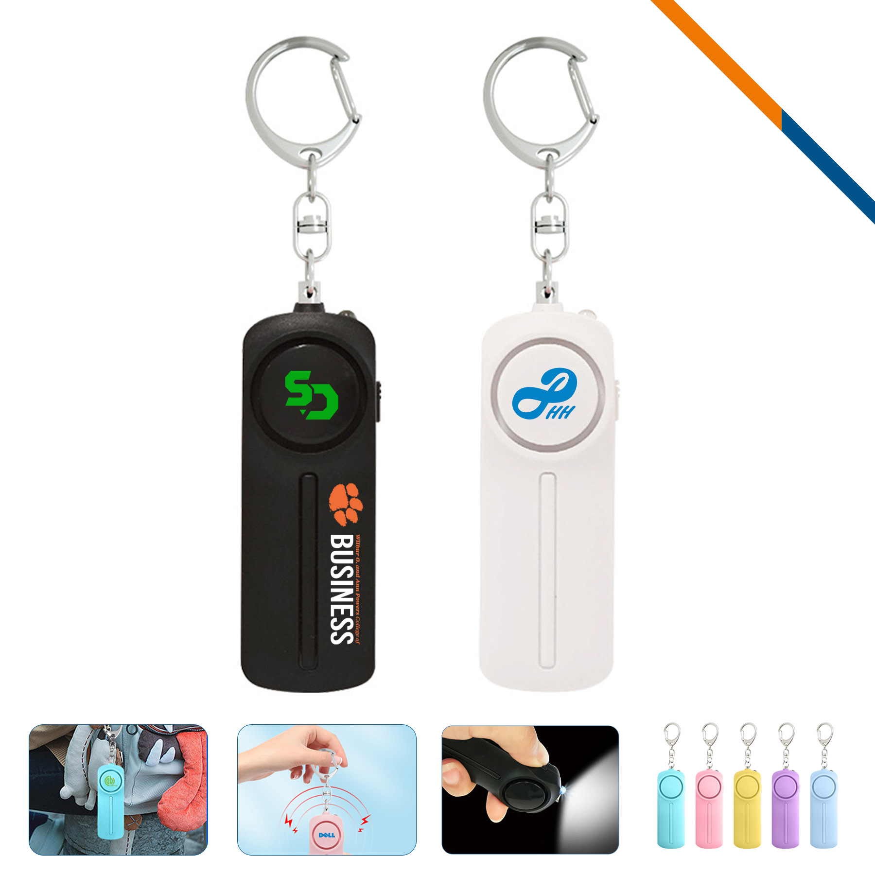 Kipsafe LED Flashlight Keychain Safety Alarm 5