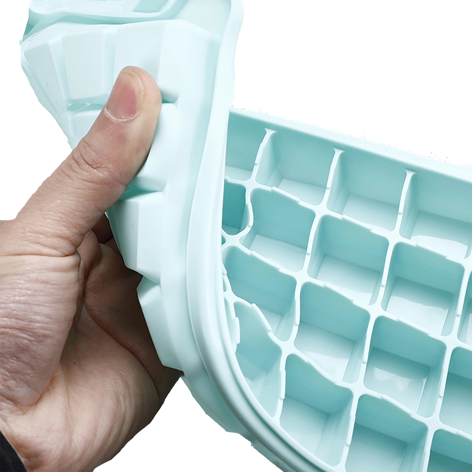 Silicone Rectangular Ice Cube Box 2