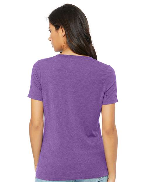Women's Relaxed Triblend V-Neck Tee - 6415 7
