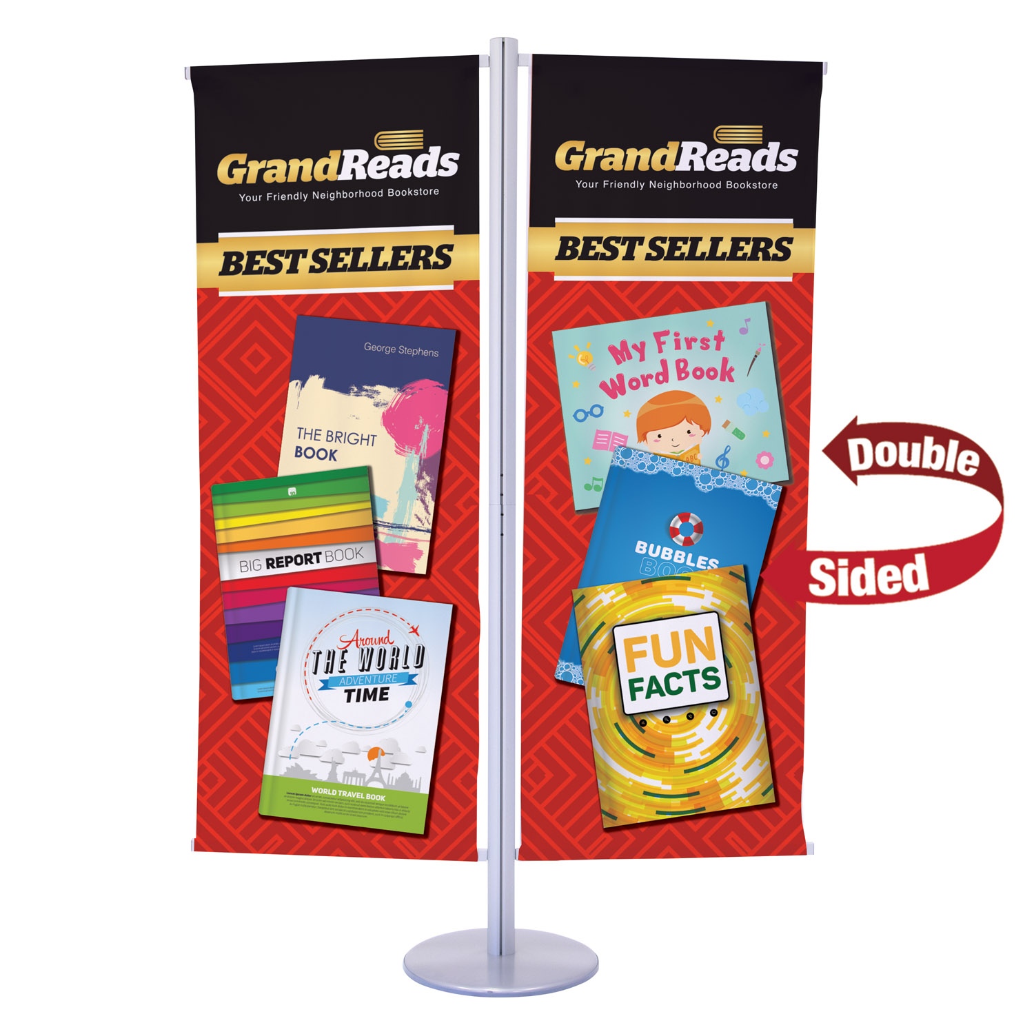 Flex Banner Display Double-Banner Kit 3