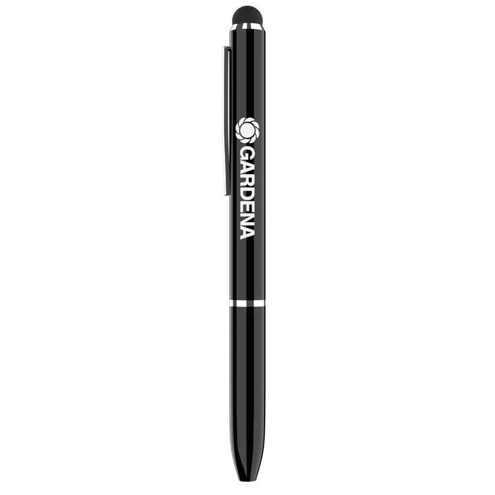 Slim Black Retractable Stylus Ball Pen 4