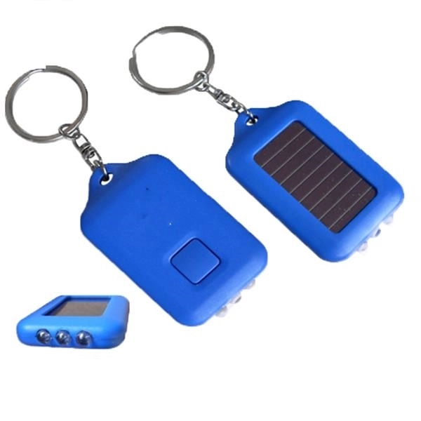 Solar Flashlight Key Chain 3