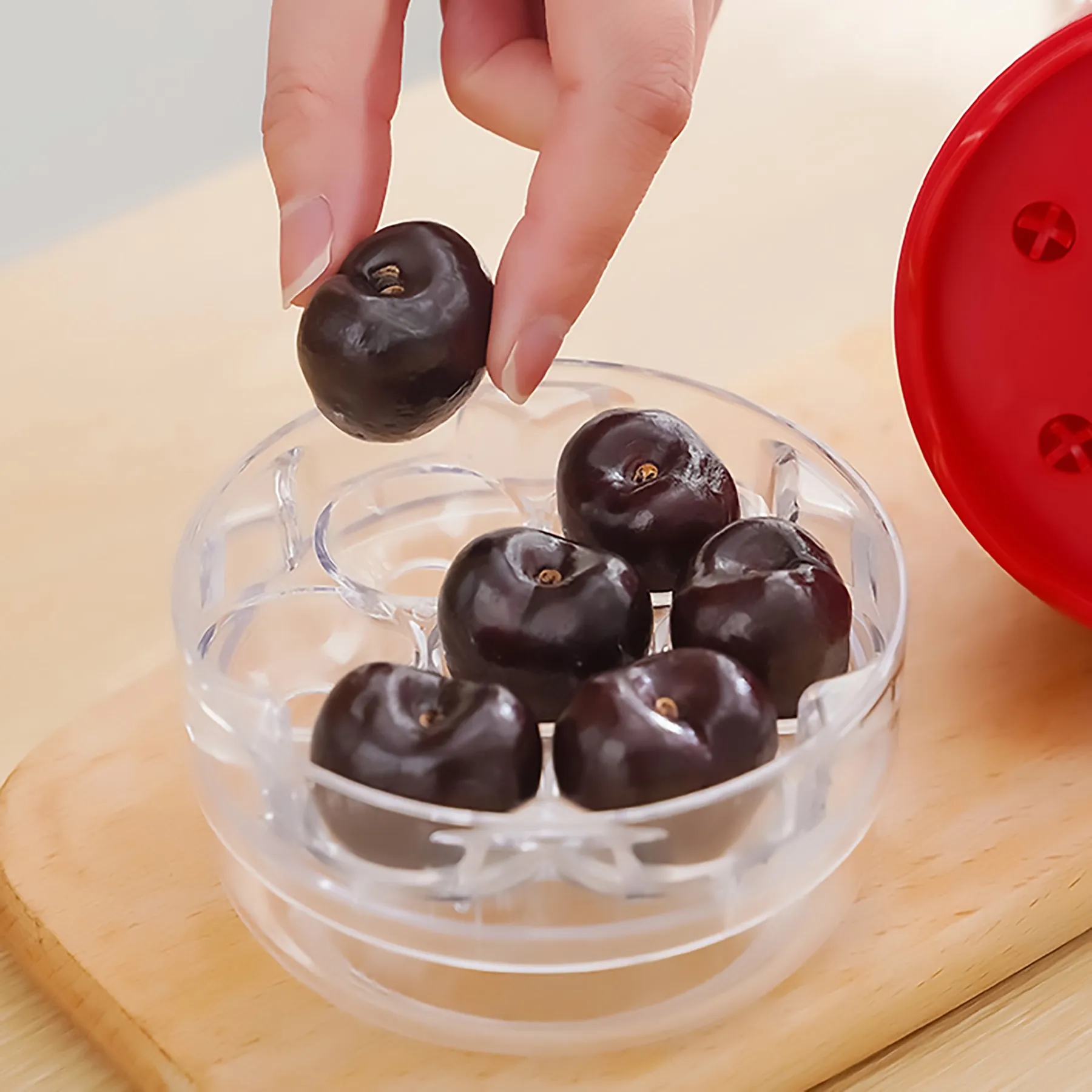 Plastic Press Type Cherry Pit Remover 2