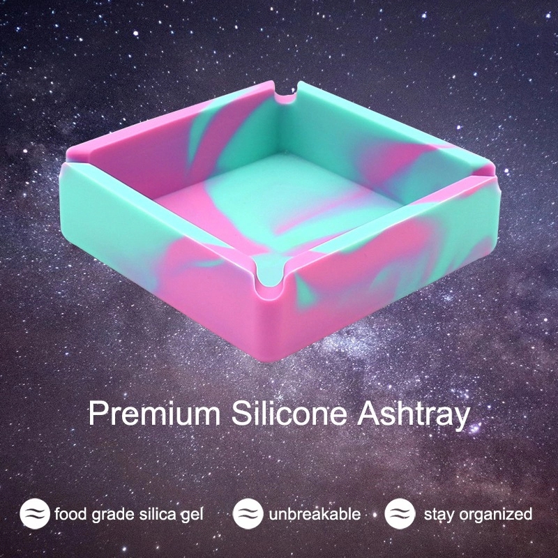 Custom High Temperature Resistant Camo Silicone Ashtray 8