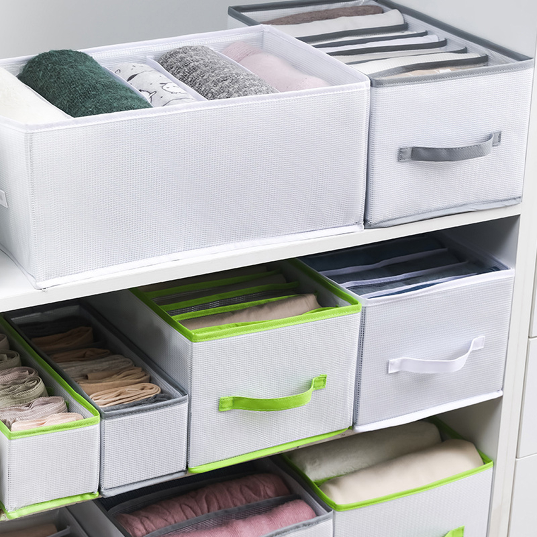 Clothes Organizer Portable Storage Baskets 3