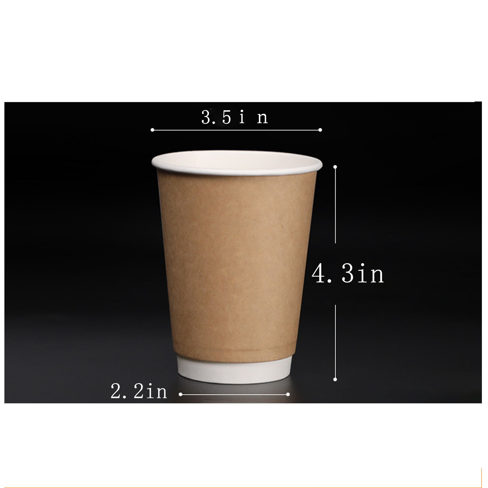 14oz Durable Kraft Paper Cup for Outdoor Activities and Drinks 3