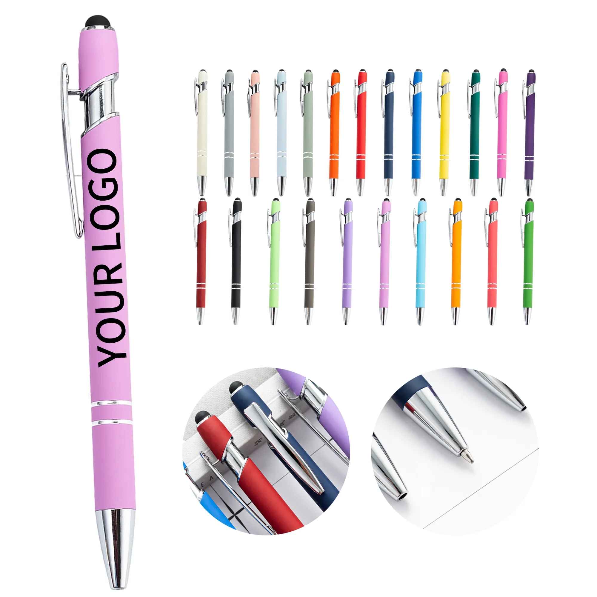 Metal Retractable Pen 5.71x0.39 Inch Laser Engraved 33