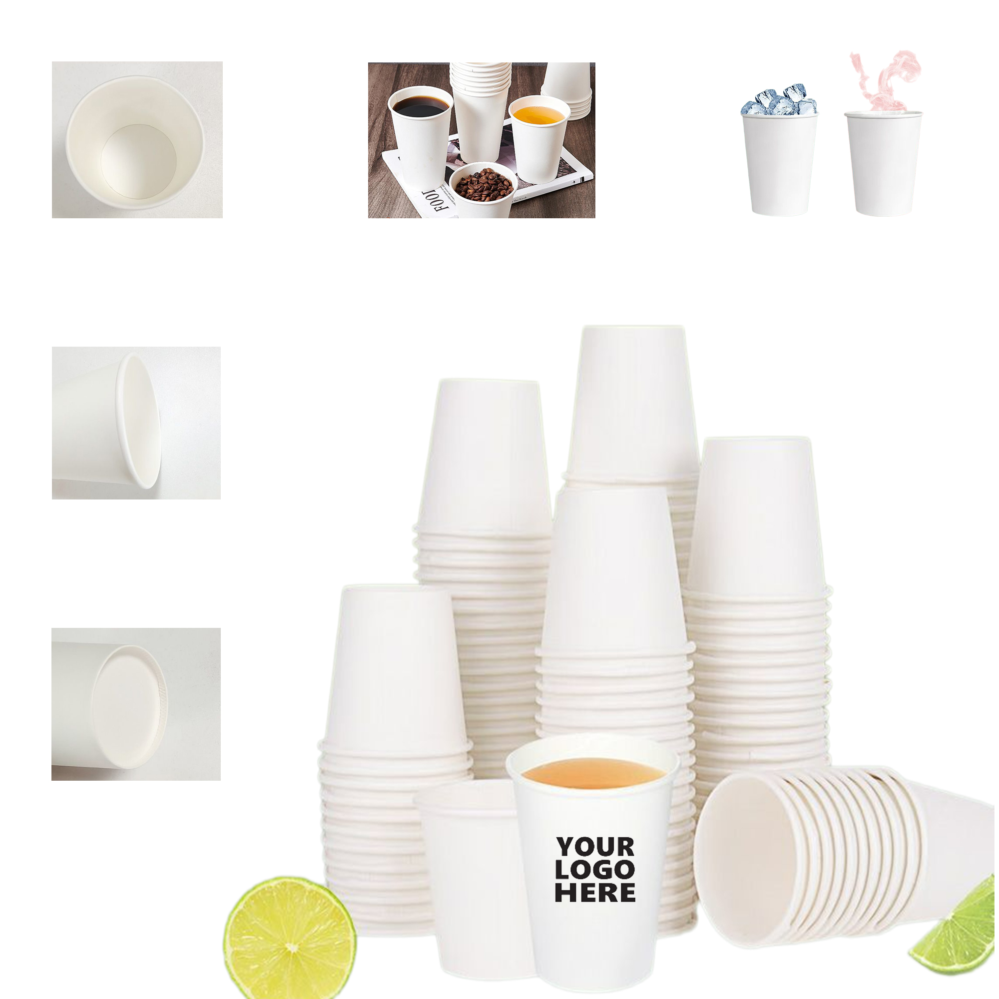 12oz Disposable Paper Coffee Cups 2
