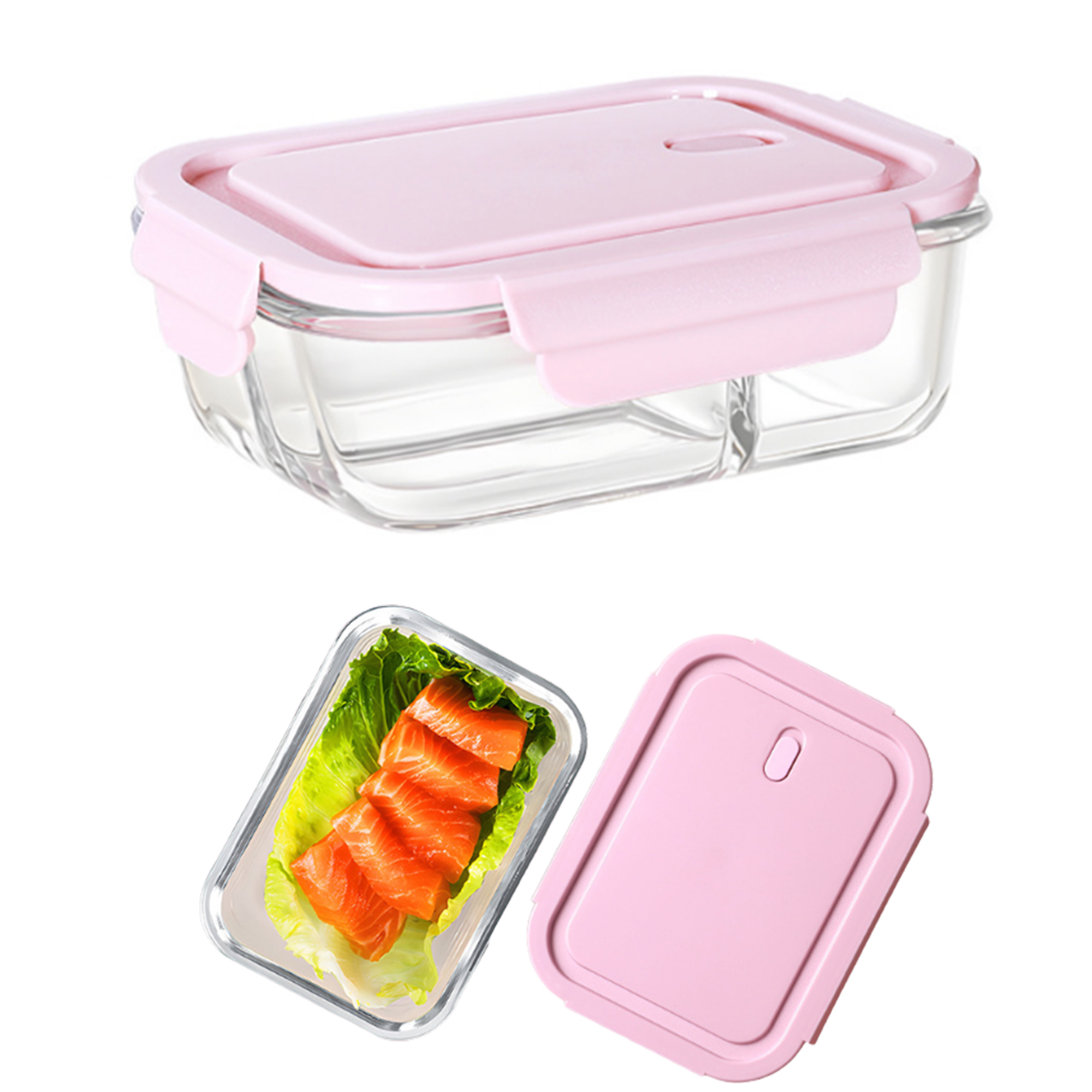 Portable 22 OZ Glass Bento Lunch Box 1