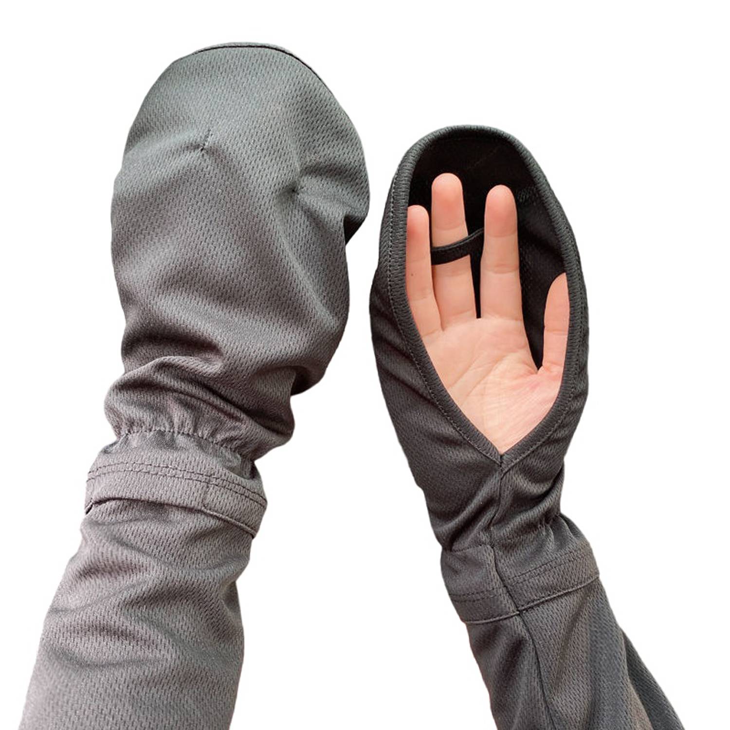 Women's Ice Silk Arm Sleeves with Thumb Hole 7