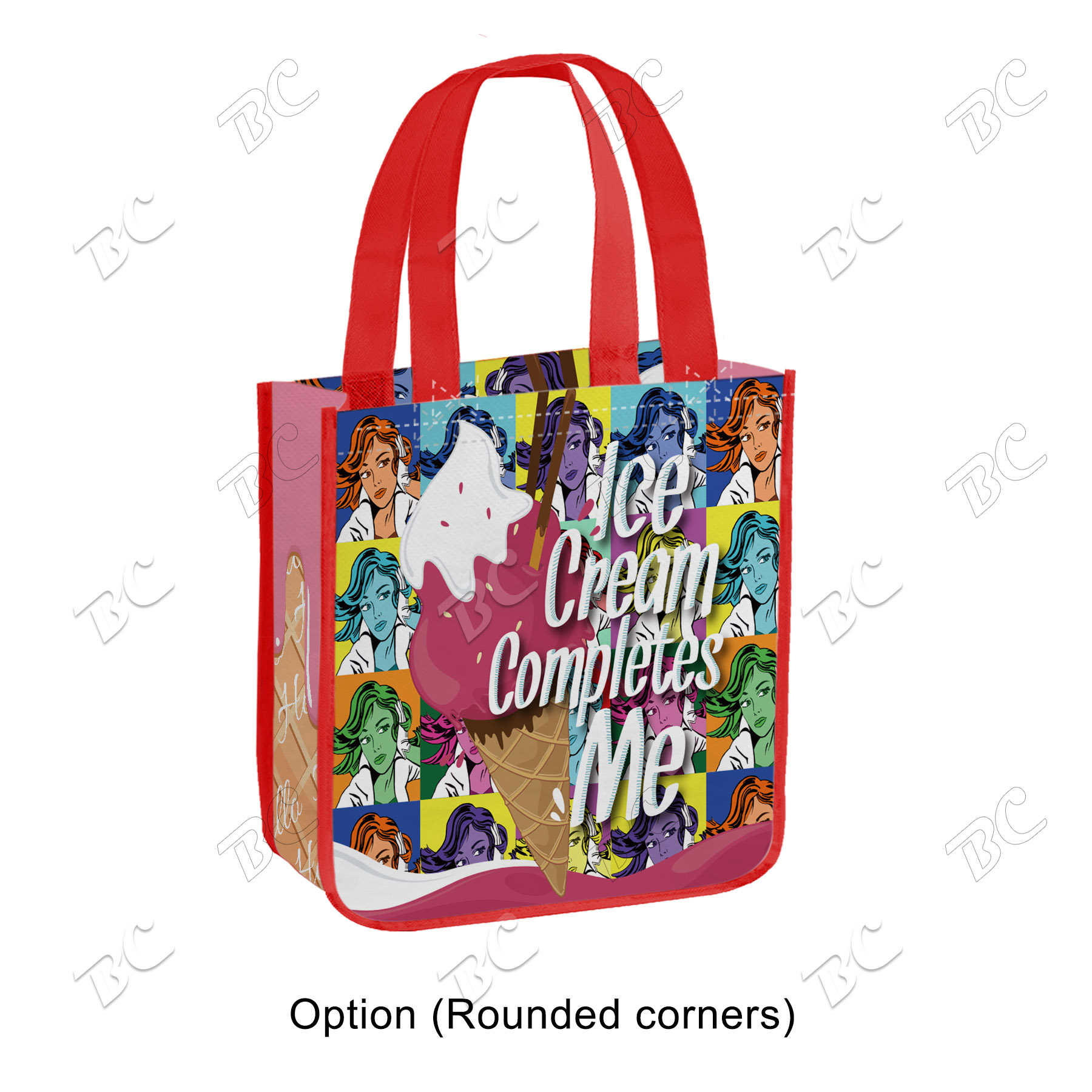 Free Shipping 13 x 13 Small Quantity Custom All Sides Laminated Bag 2