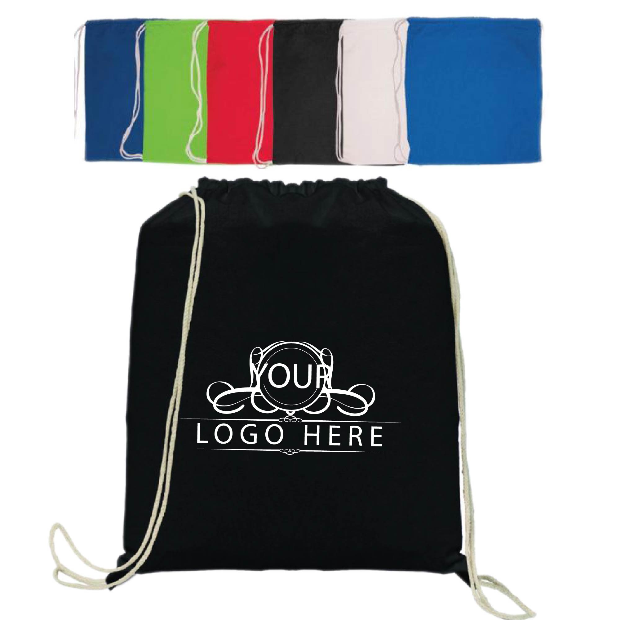 Cotton Sport Drawstring Backpack 2