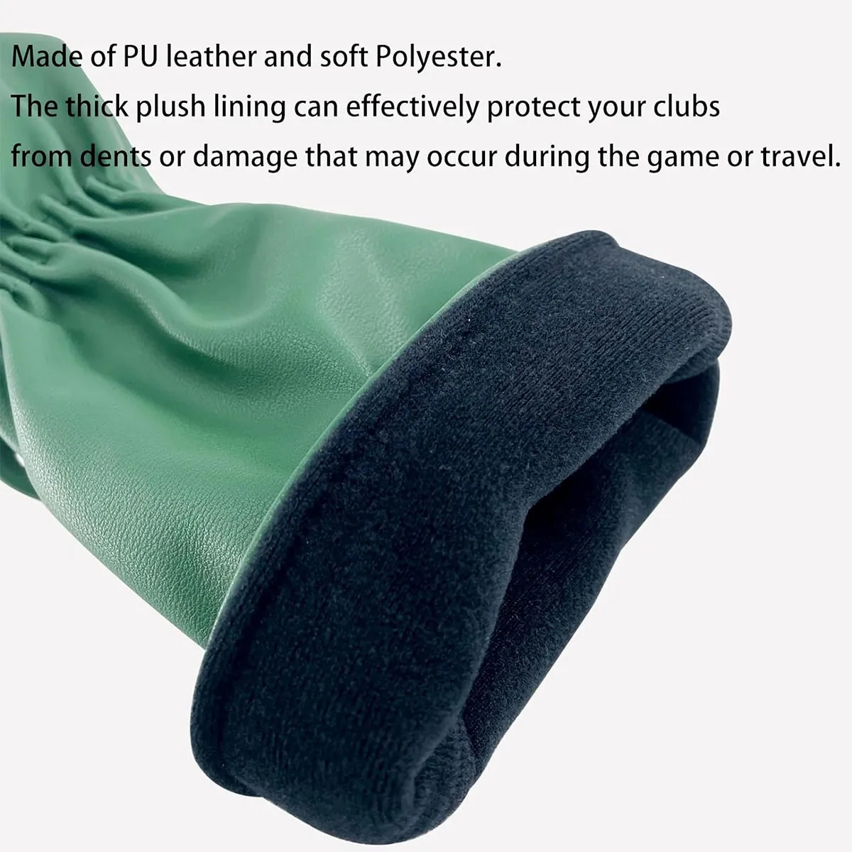 Golf Club Wood and Hybrid Head Cover PU Leather Headcover 2
