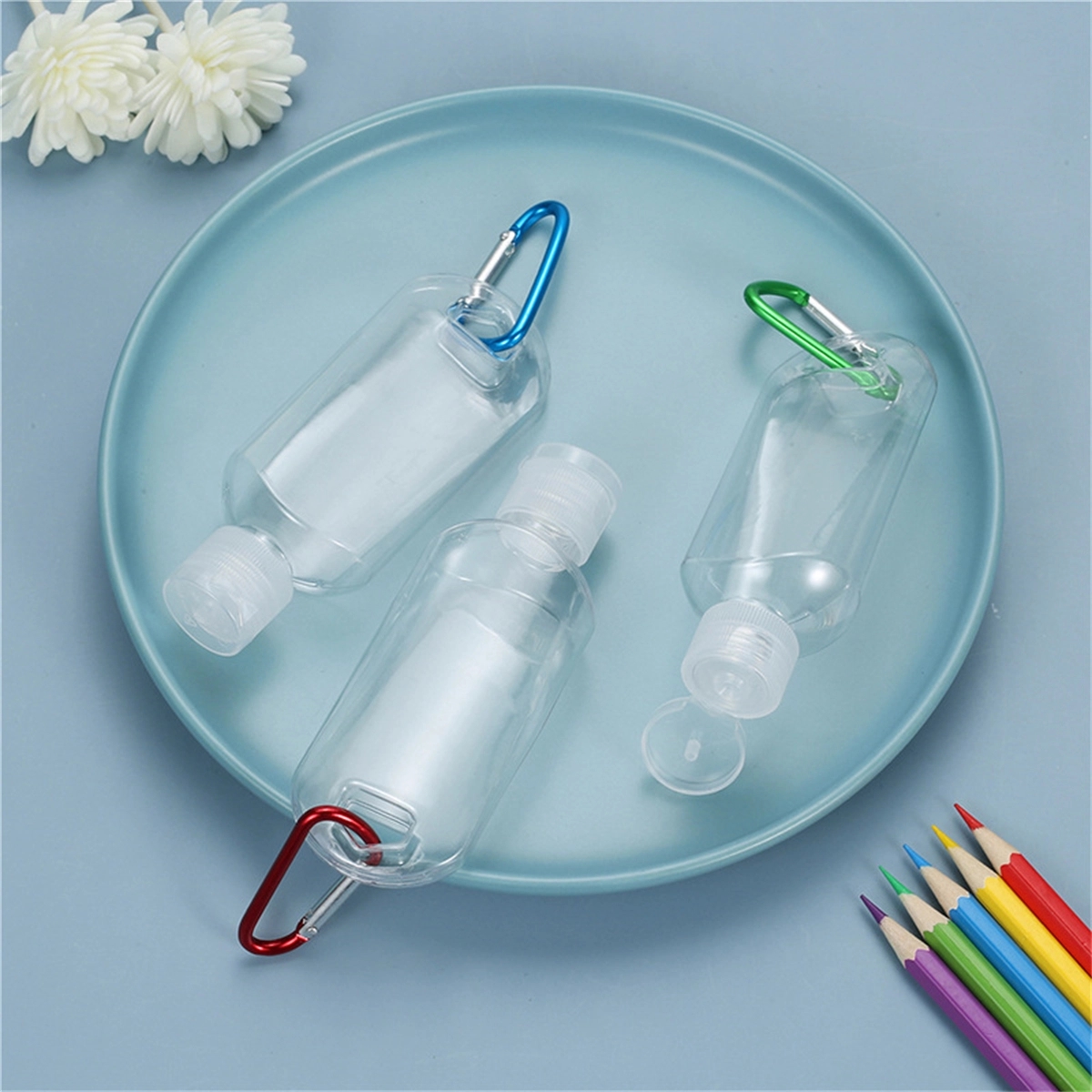 2Oz/50Ml Travel Bottles With Keychain 6