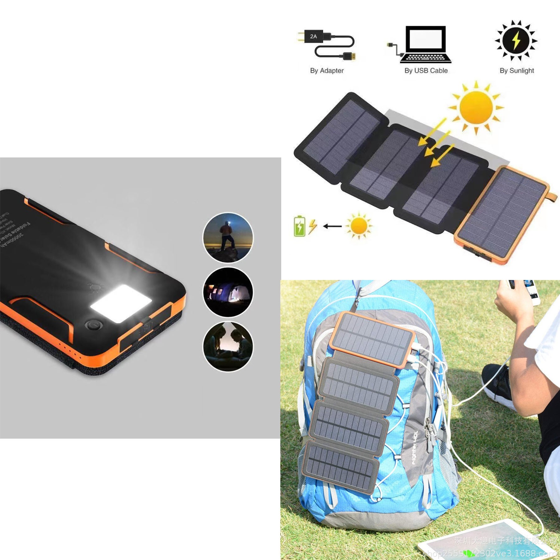 10000Mah Solar Power Charging Bank 2