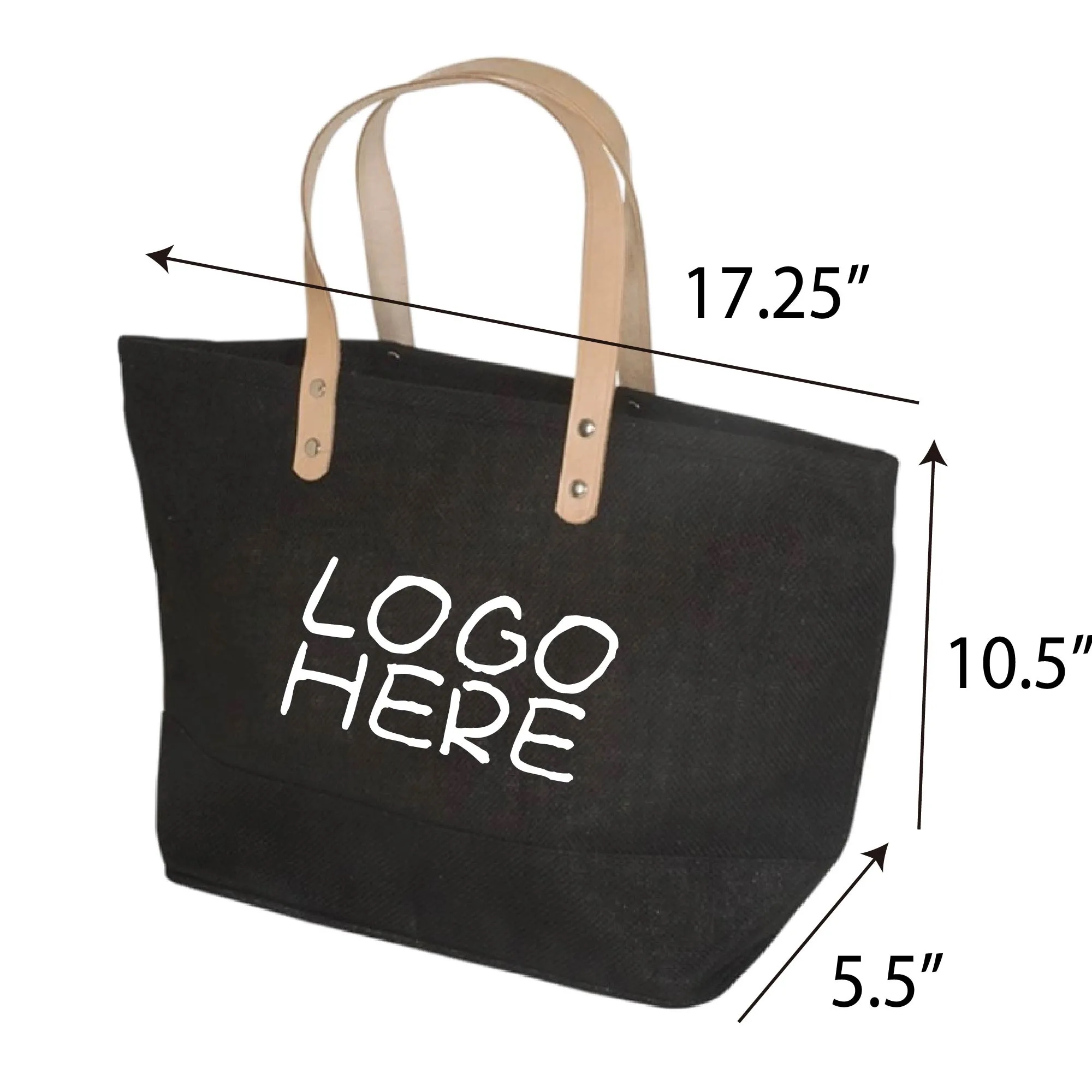 Peddler Jute Tote Bag, custom tote bag with logo imprint 2