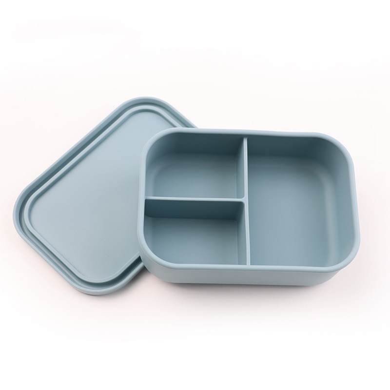 Customized silicone compartment lunch box 3