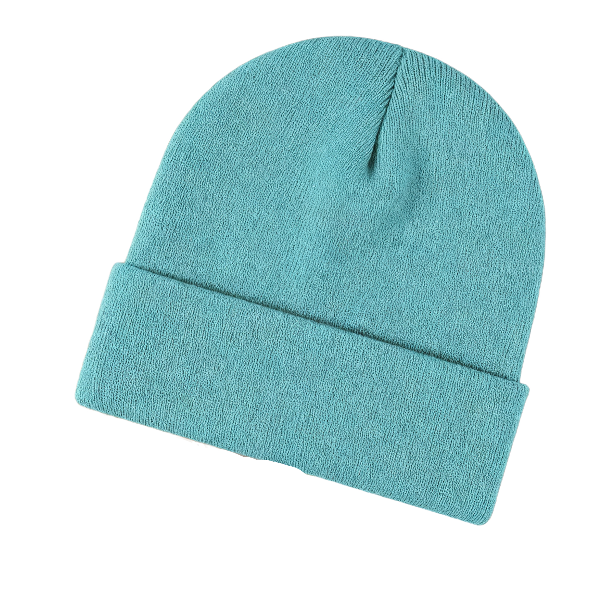 Acrylic Knitted Thermal Beanie With Front Embroidery 2