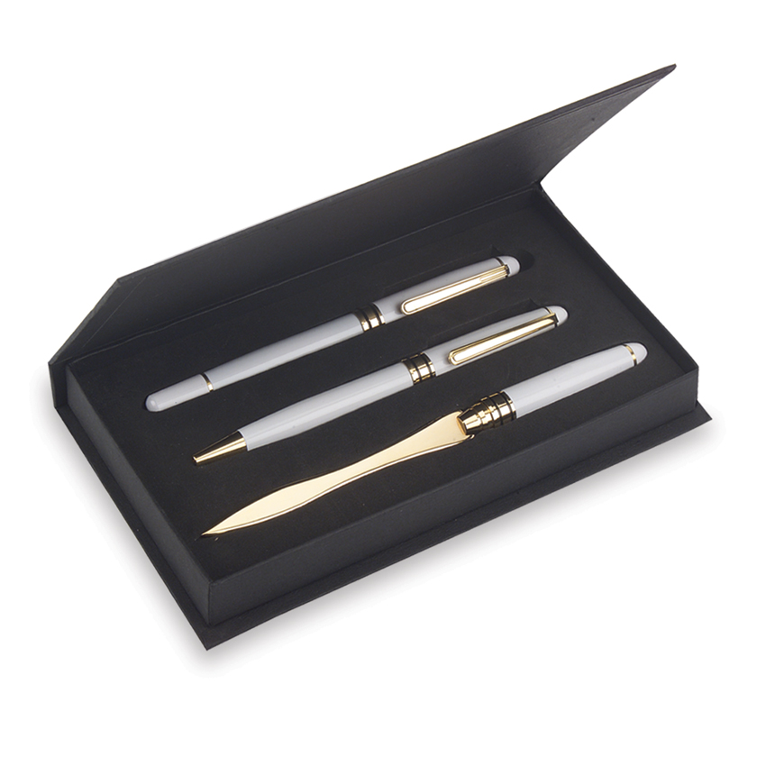 Premade Triple Pen Set with Danish-I Pens and Letter Opener 7