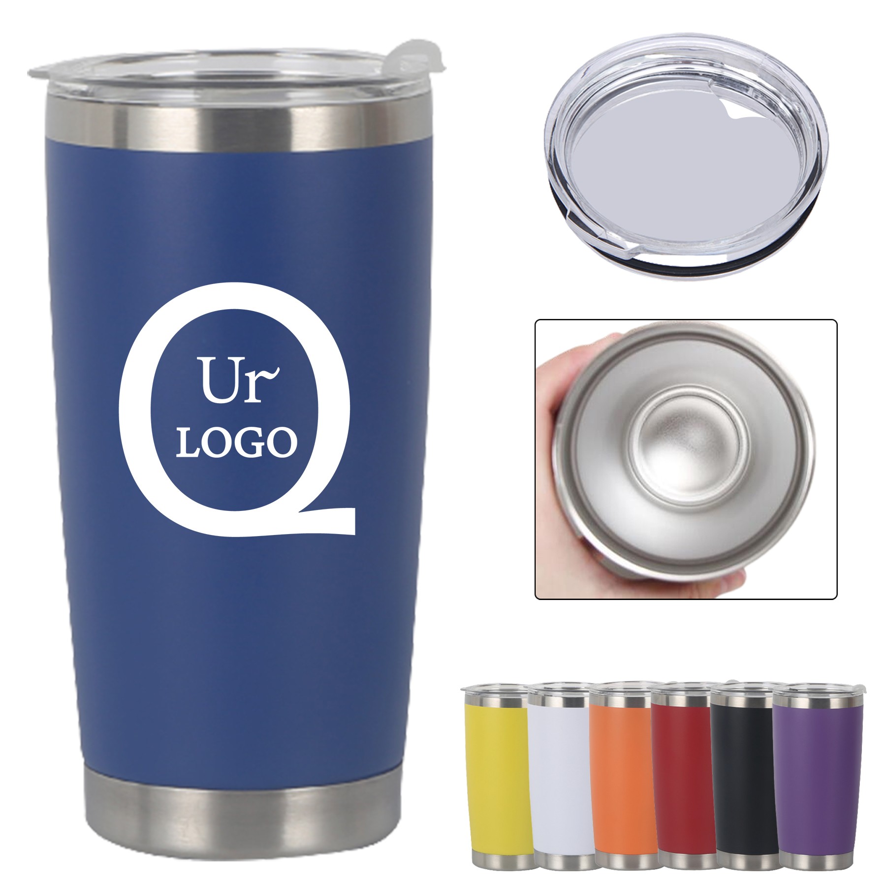 20 Oz. Stainless Steel Tumbler W/Lid