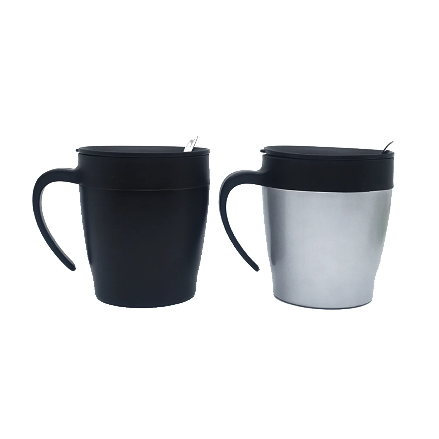Double Layer Vacuum Coffee Cup With Handle 5