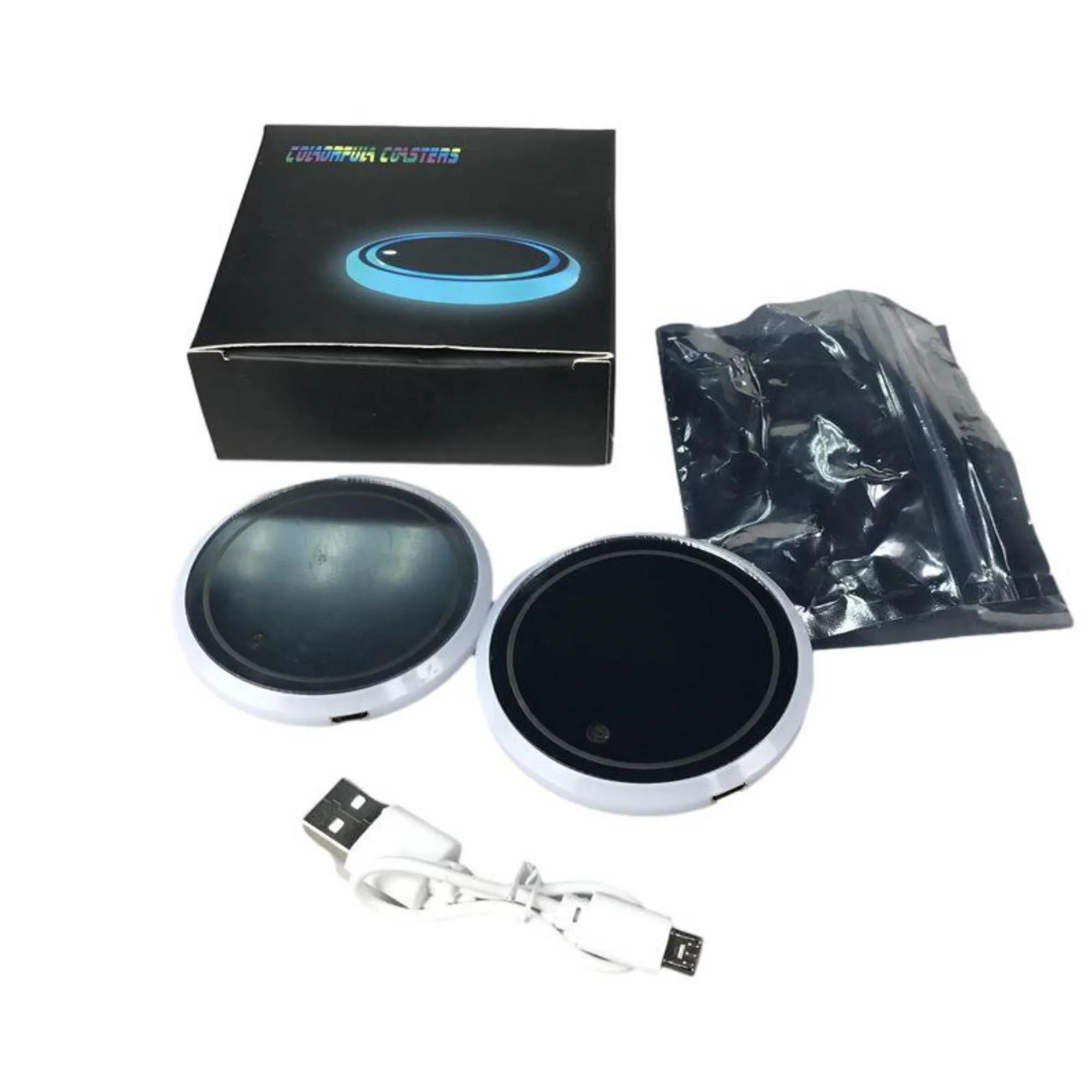 LED Car Cup Holder Coasters Lights MOQ 50PCS 4