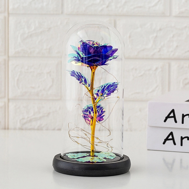 Colorful Artificial Rose Gift W/ Led String Lights 10