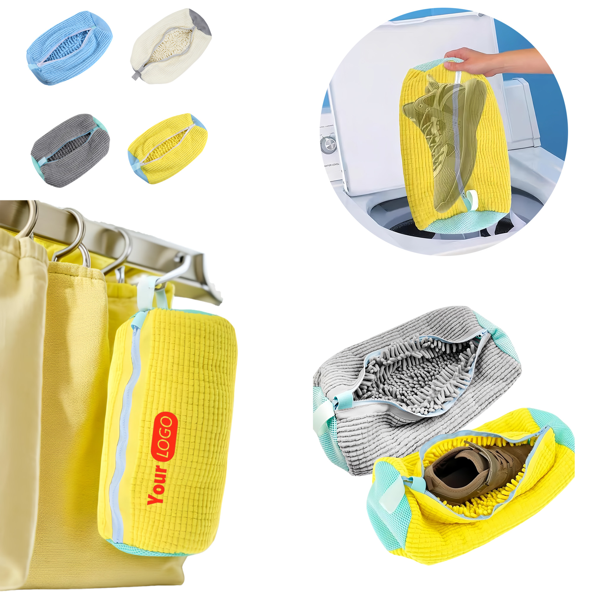 Polyester Machine Washable Shoe Wash Bag 2