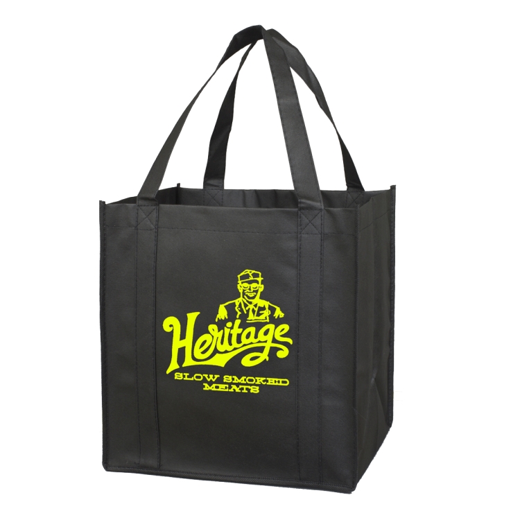 12-1/2"W x 13"H x 8"Gusset - "MEGA" Grocery Shopping Tote Bag 3