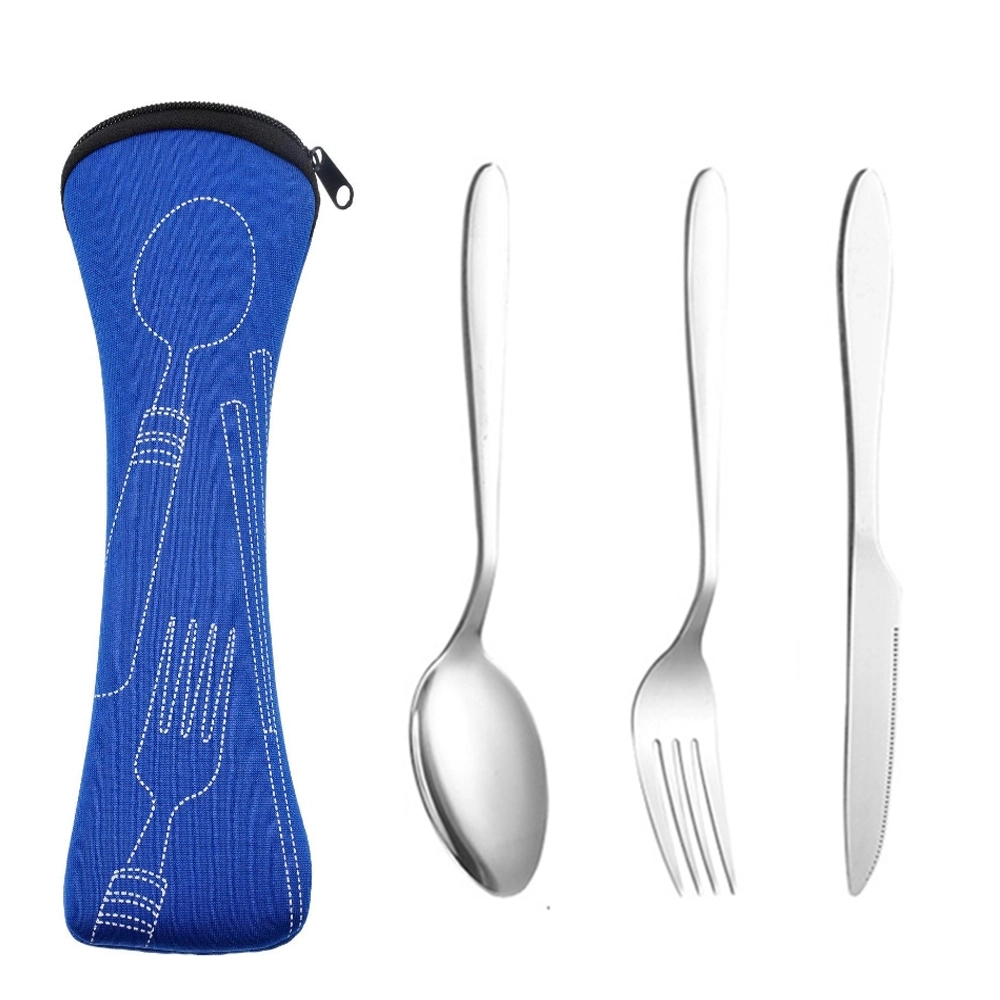 Travel Utensil Set Cutlery Kit with Carrying Case 4