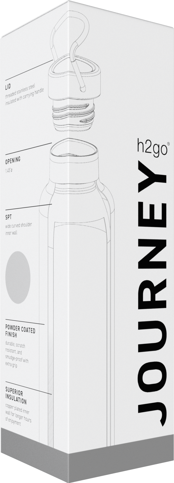 24 oz h2go journey, custom water bottle with logo imprint 11