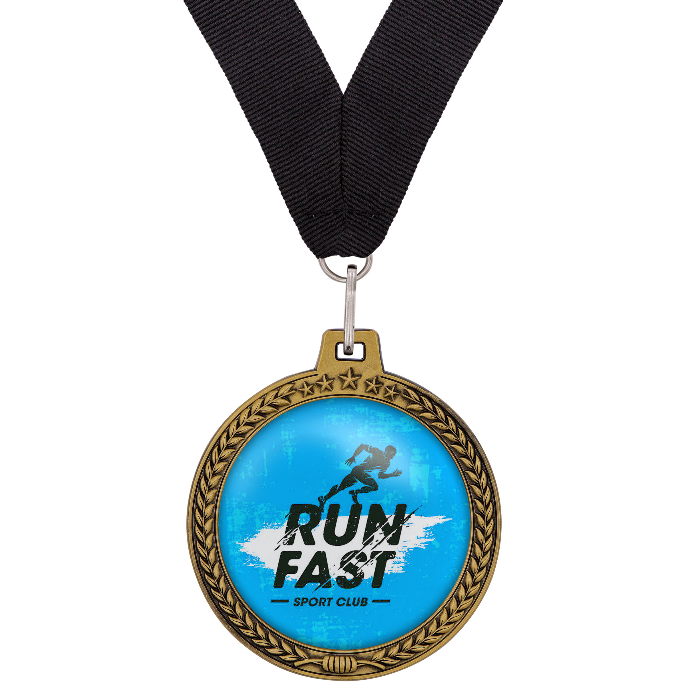 3" Speed Medal – 3D Wreath & Star 6