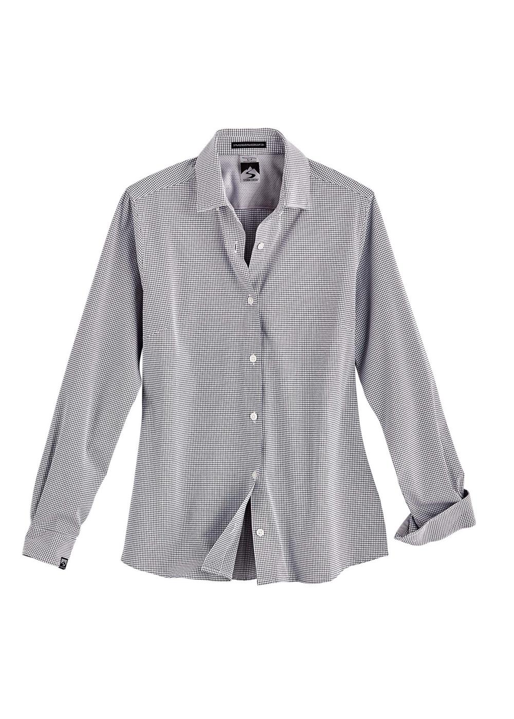 Storm Creek Women's Influencer 4-Way Stretch Windowpane Woven Shirt