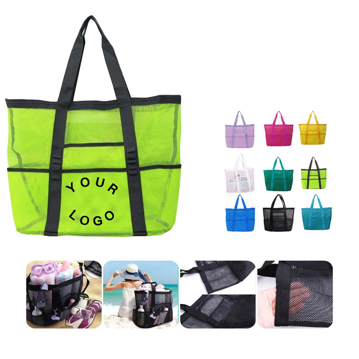 PU Storage Bag with Transparent Waterproof Liner 2