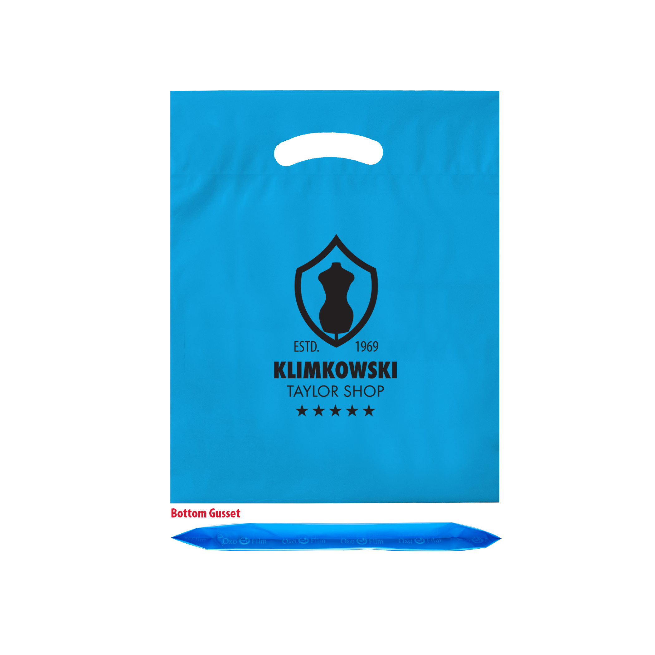Oxo-Reusable Plastic Fold Over Die Cut Bag 3
