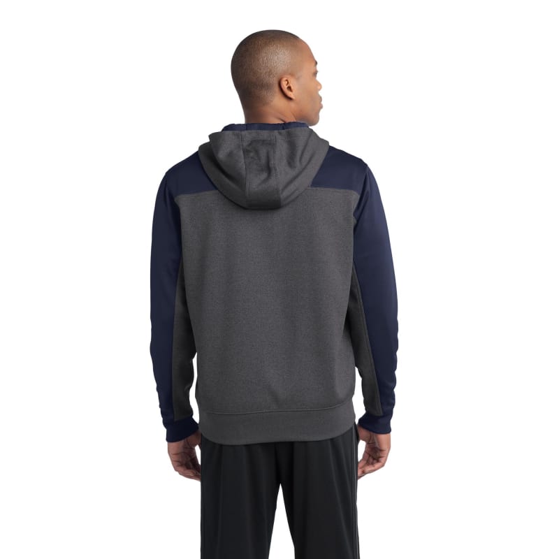 Sport-Tek Tech Fleece Colorblock 1/4-Zip Hooded Sweatshirt. 10
