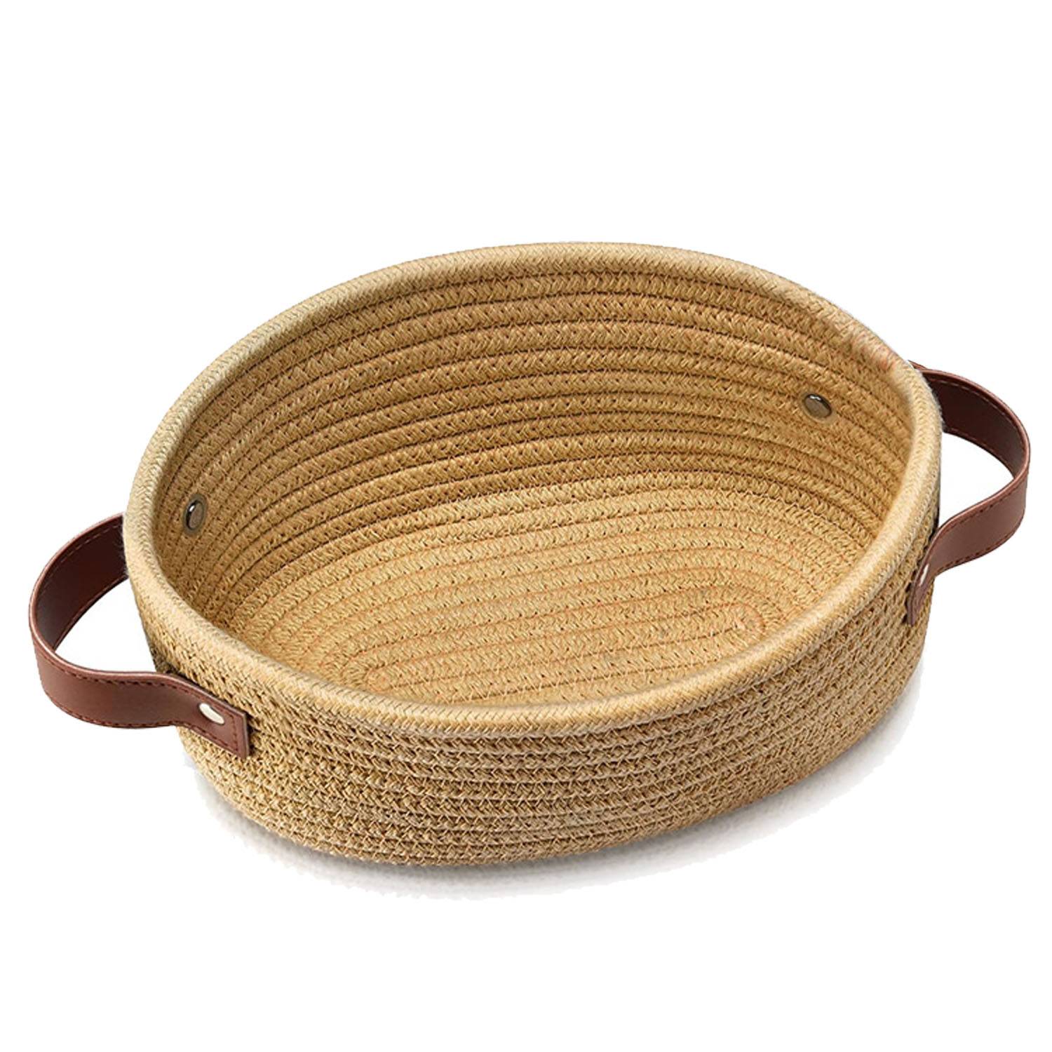 Large Capacity Durable Foldable Cotton Rope Storage Basket 4
