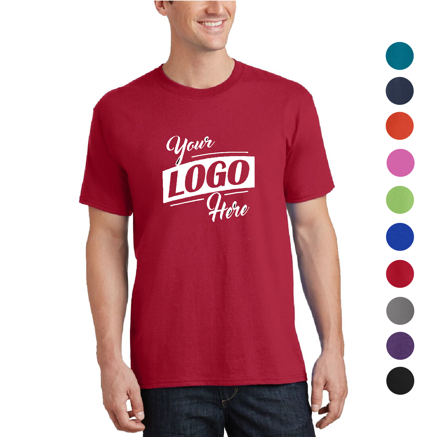 Port & Company 5.4-oz 100% Cotton T-Shirts w/ Custom Imprint 1