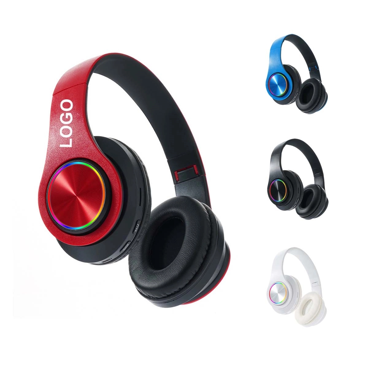 Colorful LED Lights Bluetooth Headphones 4