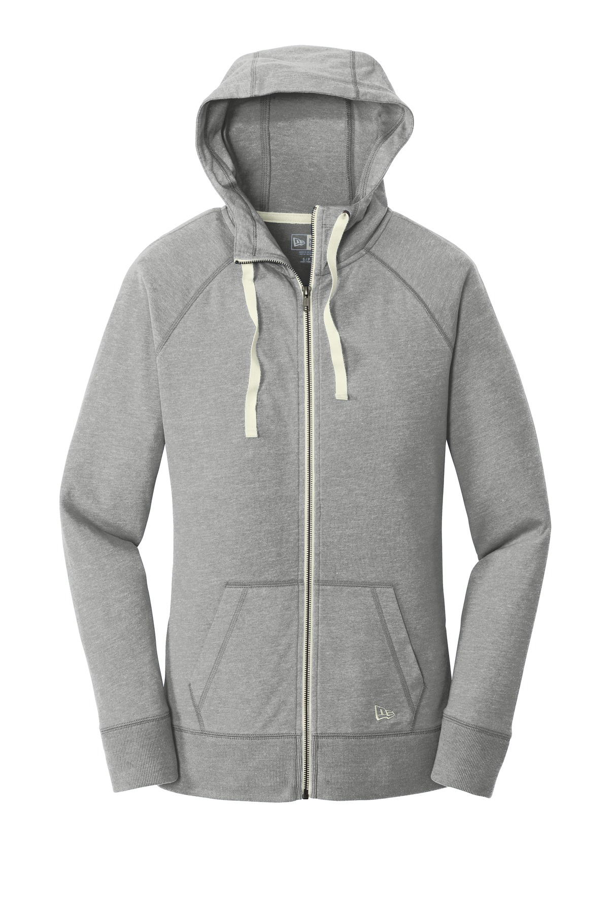 New Era Women's Sueded Cotton Blend Full-Zip Hoodie. LNEA122, custom hoodie or sweatshirt with logo imprint 11