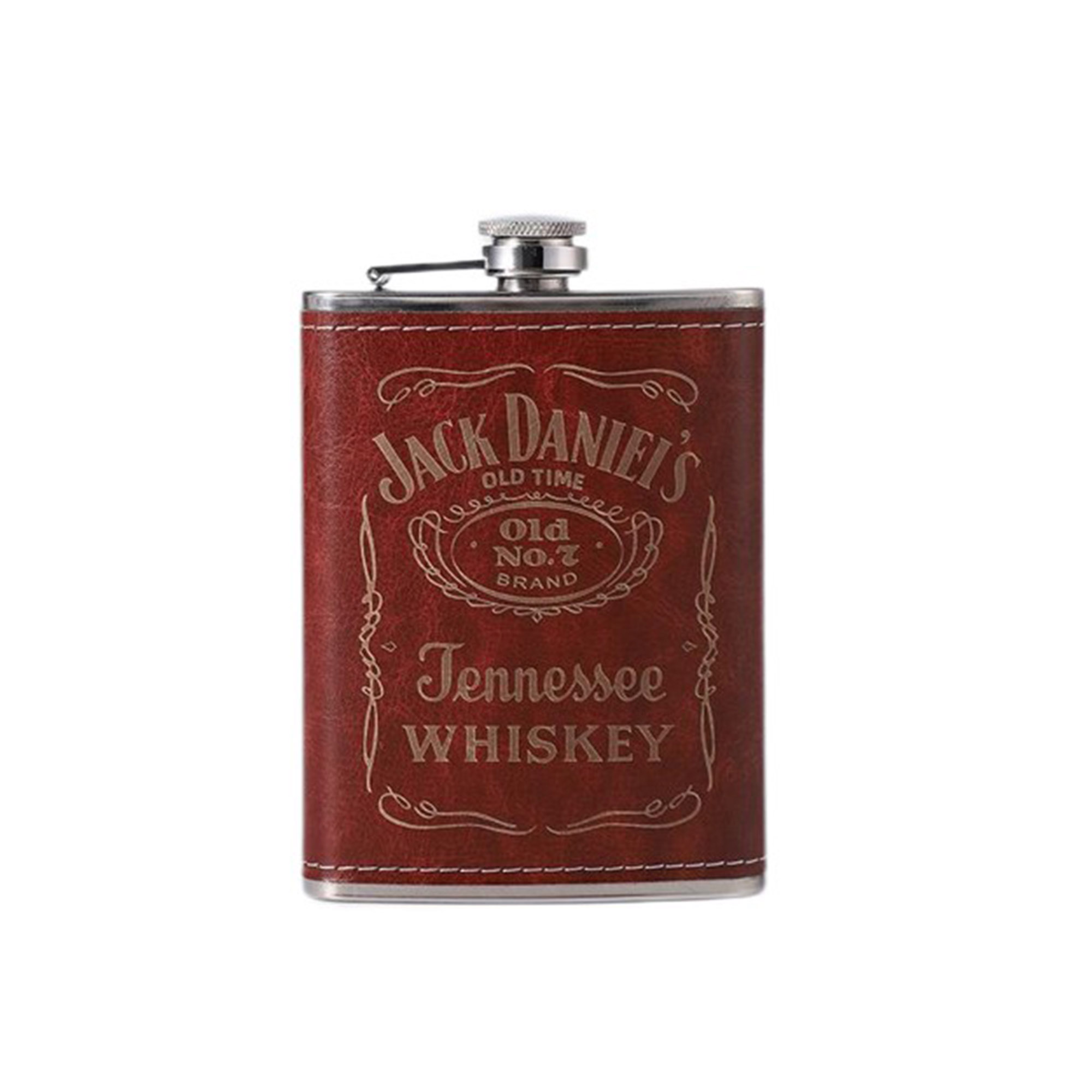 8oz Premium Leatherette Flask Gift Set 4