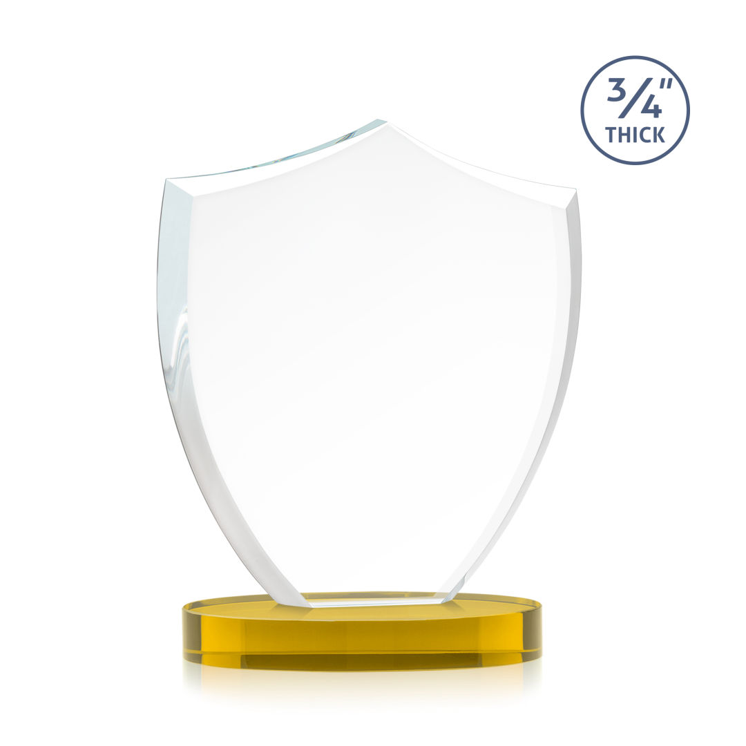 Scudo Shield VividPrint™ Award on Alberton Base - Gold 10