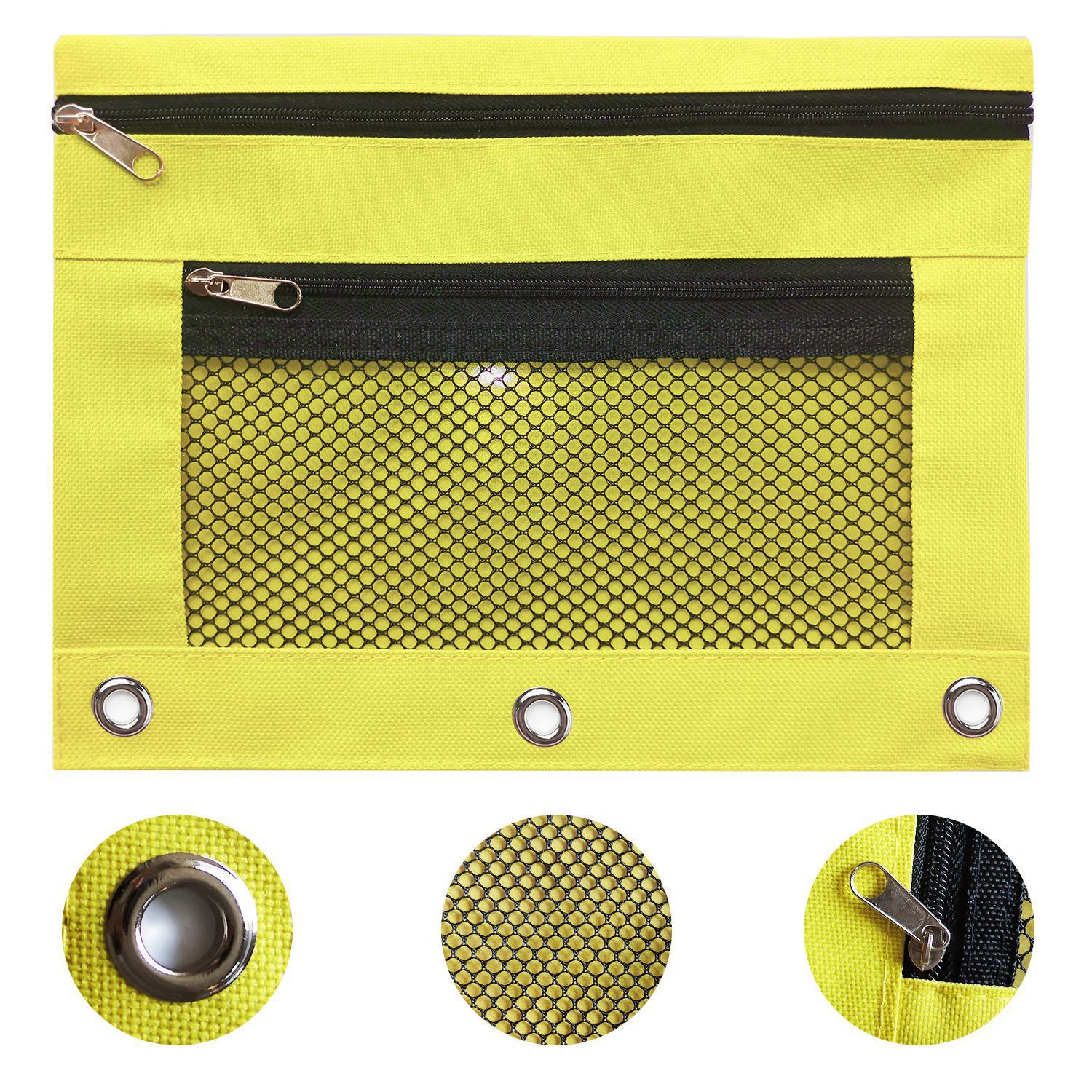 Pencil Pouch with Zipper Pulls for 3 Ring Binder bulk Binder 13