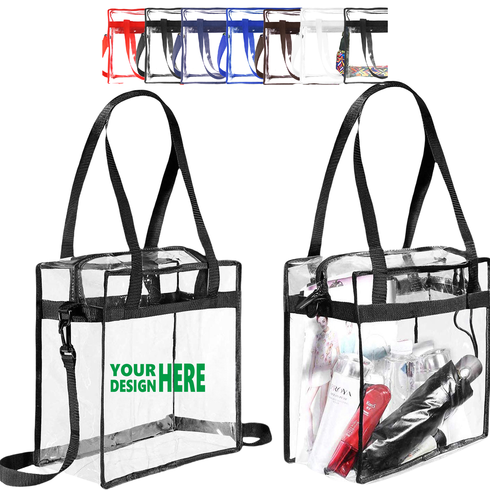 Clear PVC Bag Stadium Tote MOQ20 2