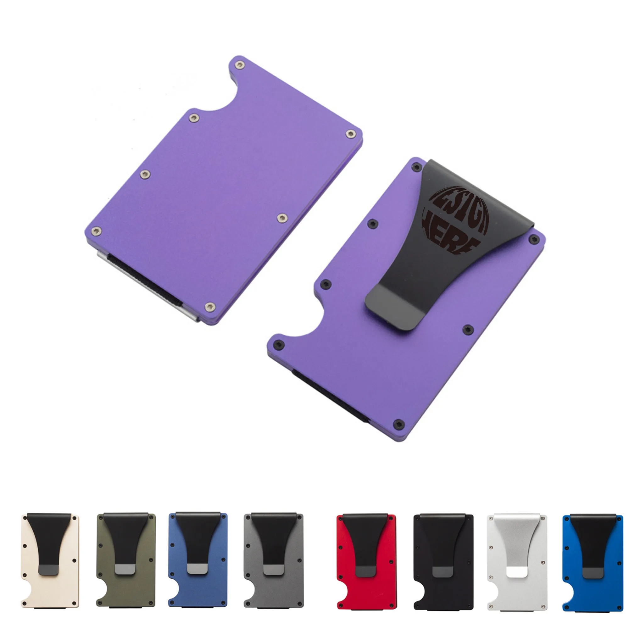 Aluminum Alloy Wallet RFID Blocking Anti-theft Card Holder 5