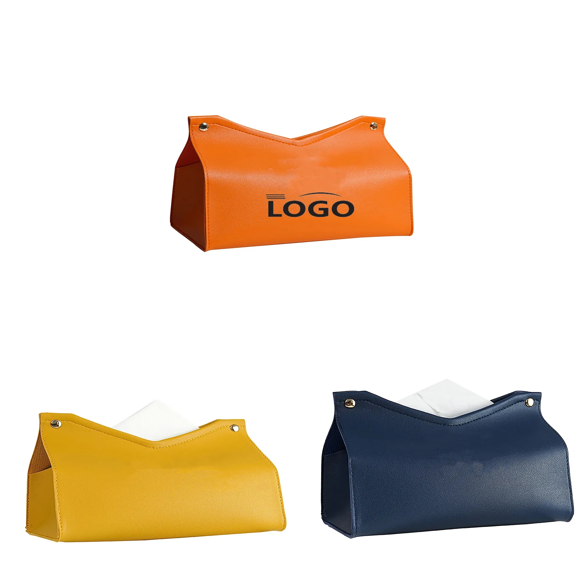 Leather Tissue Storage Box MOQ 50PCS 6