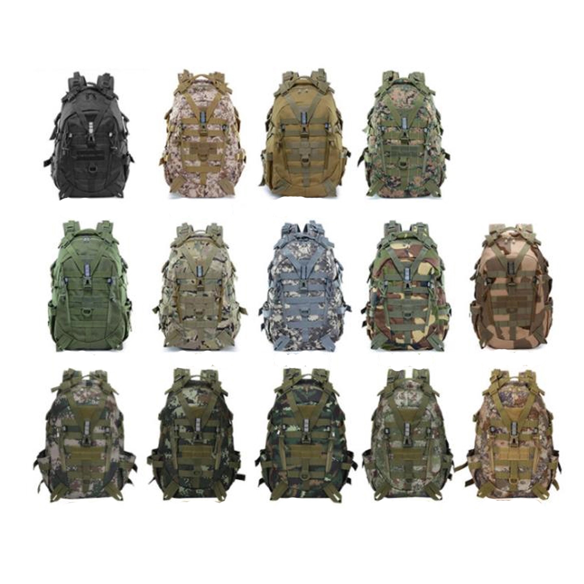 Military Tactical Backpack With Reflector 25L Army Pack Bag 3