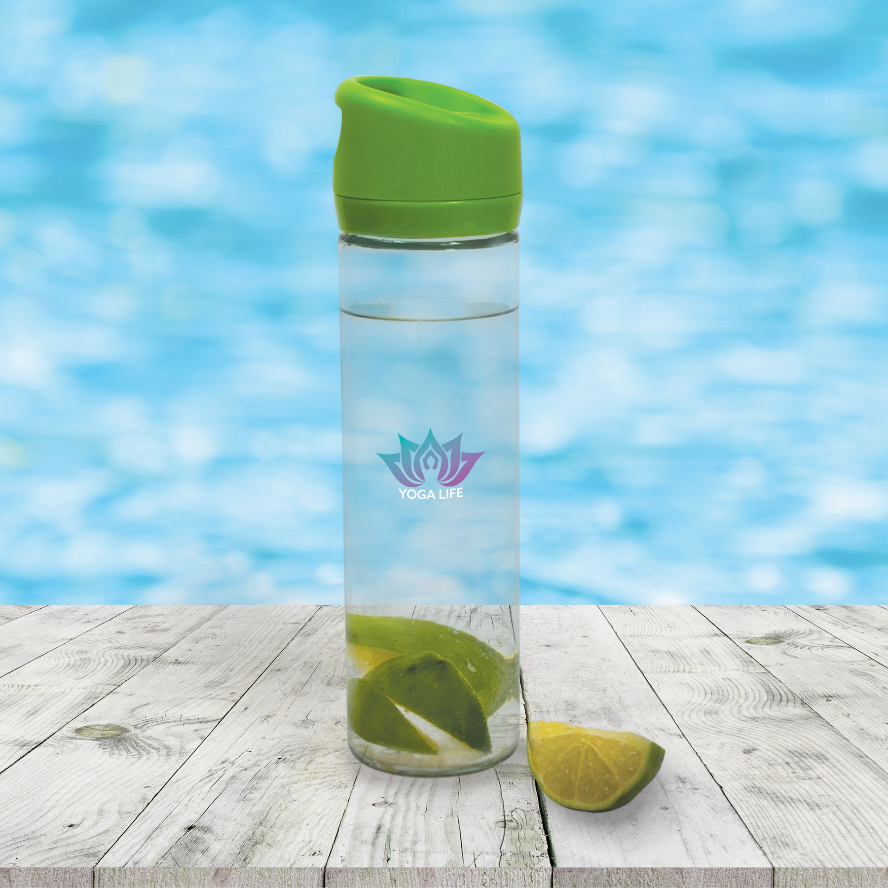 500 Ml. (17 Fl. Oz.) Single Wall Glass Water Bottle 2