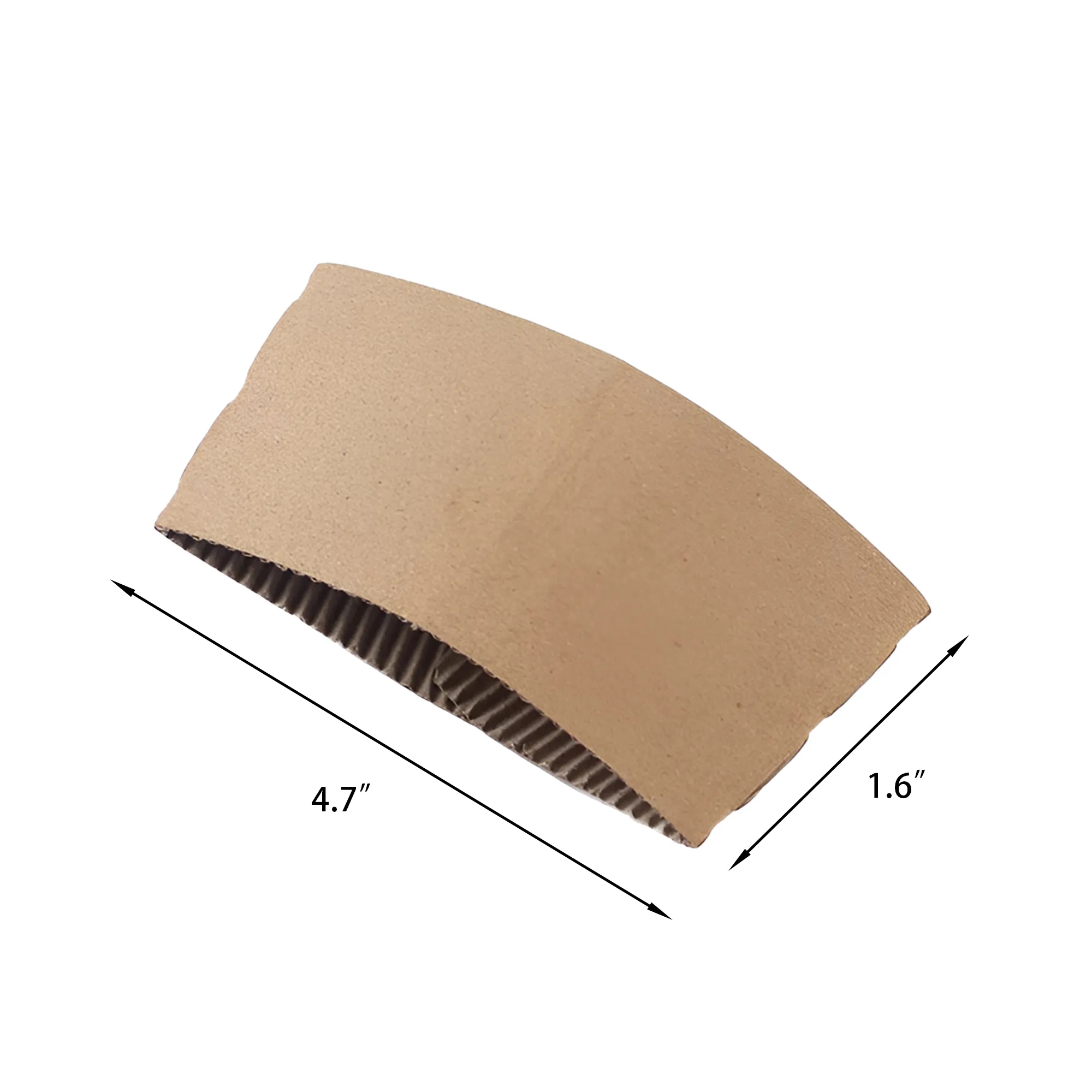 Disposable Kraft Paper Coffee Cup Sleeve Insulation 2