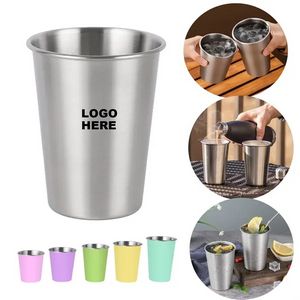 Custom 12oz Stainless Steel Pint Cup Metal Drinking Glasses 7